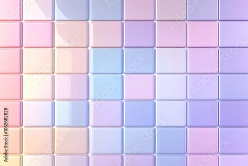 Colorful Abstract Glass Mosaic Tile Wall Texture Banner