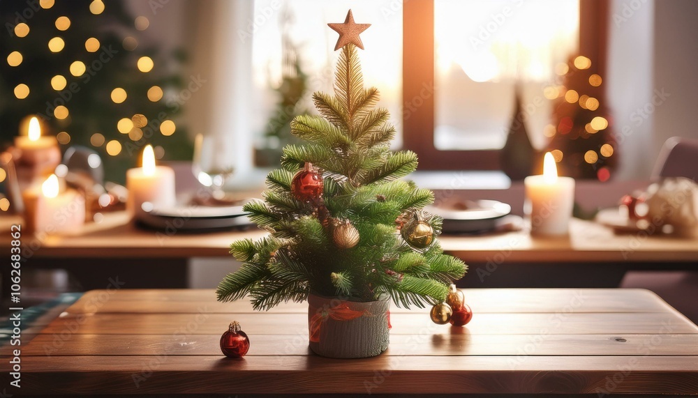 Mini Christmas Tree with Ornaments Mini Christmas Tree with Ornaments