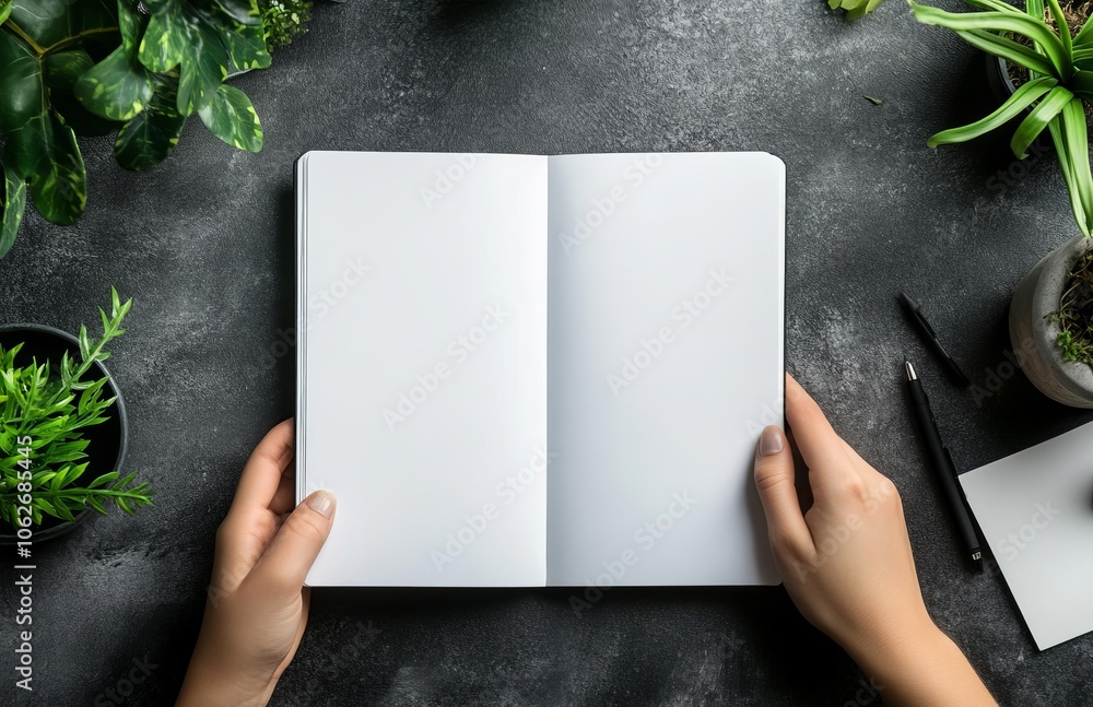 Blank Paper in Hand Mockup, Blurry Workplace Scene,
Blank Paper in Hand Mockup, Blurry Workplace Scene,