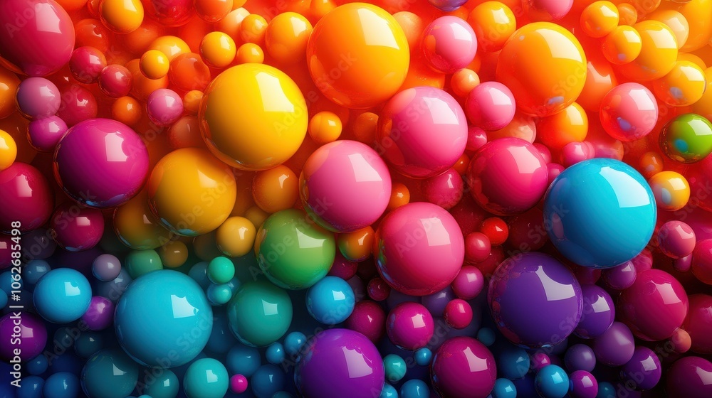 Abstract background, lots of colorful balls and bubbles, multicolored modern art wallpaper Abstract background, lots of colorful balls and bubbles, multicolored modern art wallpaper