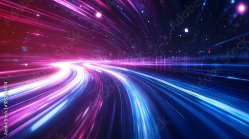 Abstract modern futuristic background, glowing motion