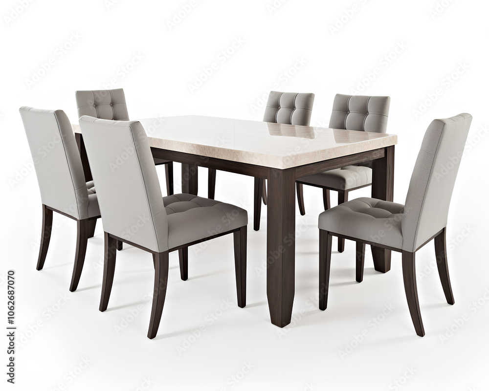 table and chairs isolated on white table and chairs isolated on white