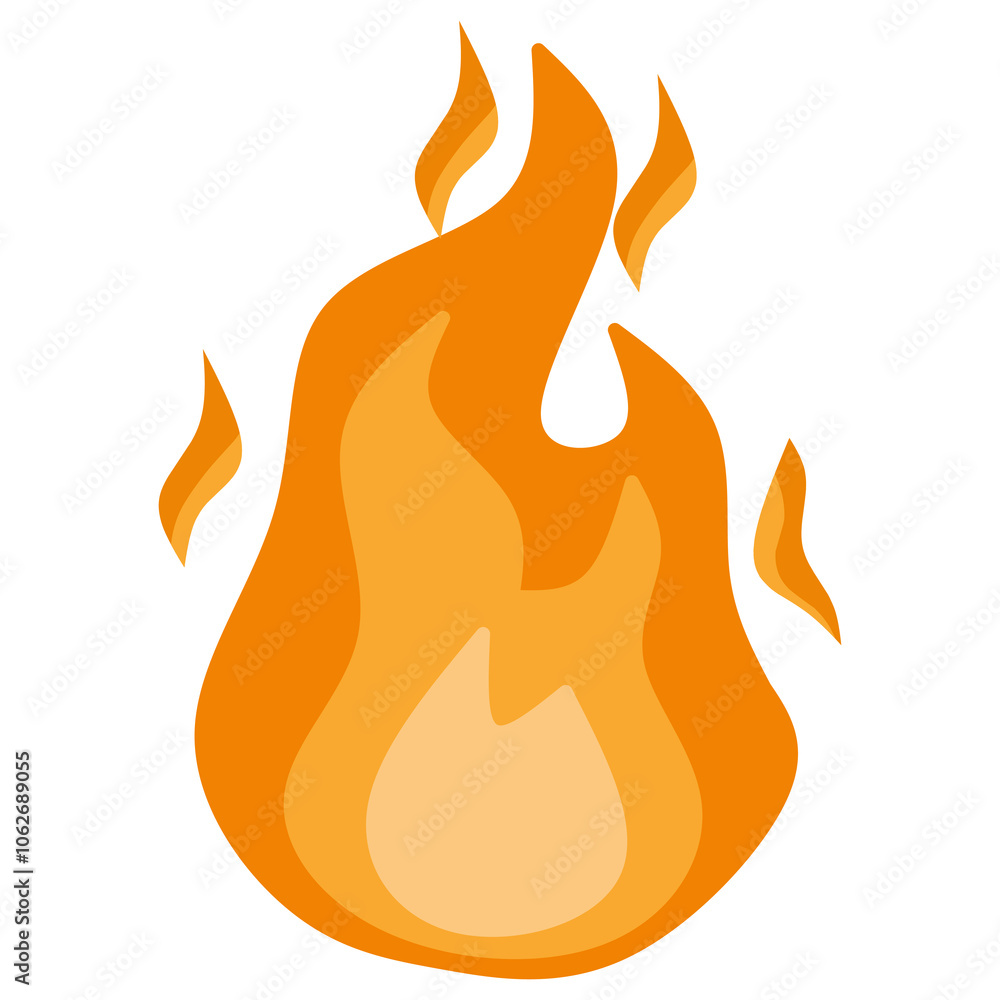 Vector illustration of Fire burning Fire. With a white background. This is an editable vector file. Vector illustration of Fire burning Fire. With a white background. This is an editable vector file.