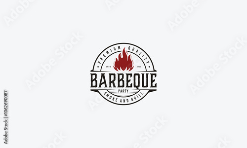 Barbecue logo design vector template