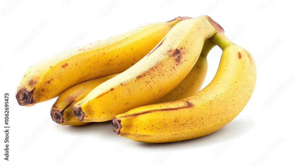 bananas, isolated on a white background bananas, isolated on a white background