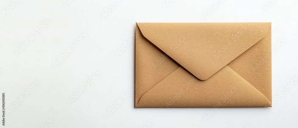 Brown envelope on a white background. Brown envelope on a white background.