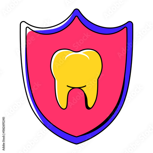 Dental Tooth Shield Illustration