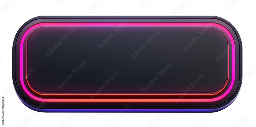 A neon colored button with a black background. The button is illuminated in a variety of colors, including red, purple, and blue. Scene is energetic and vibrant A neon colored button with a black background. The button is illuminated in a variety of colors, including red, purple, and blue. Scene is energetic and vibrant