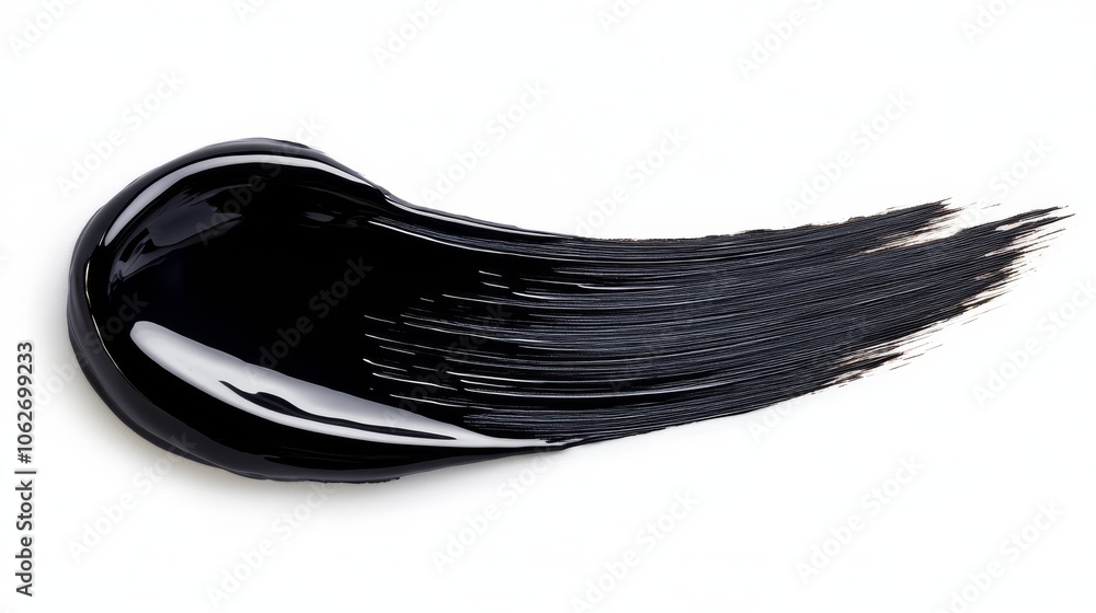 Premium black brush stroke isolated on white background Premium black brush stroke isolated on white background