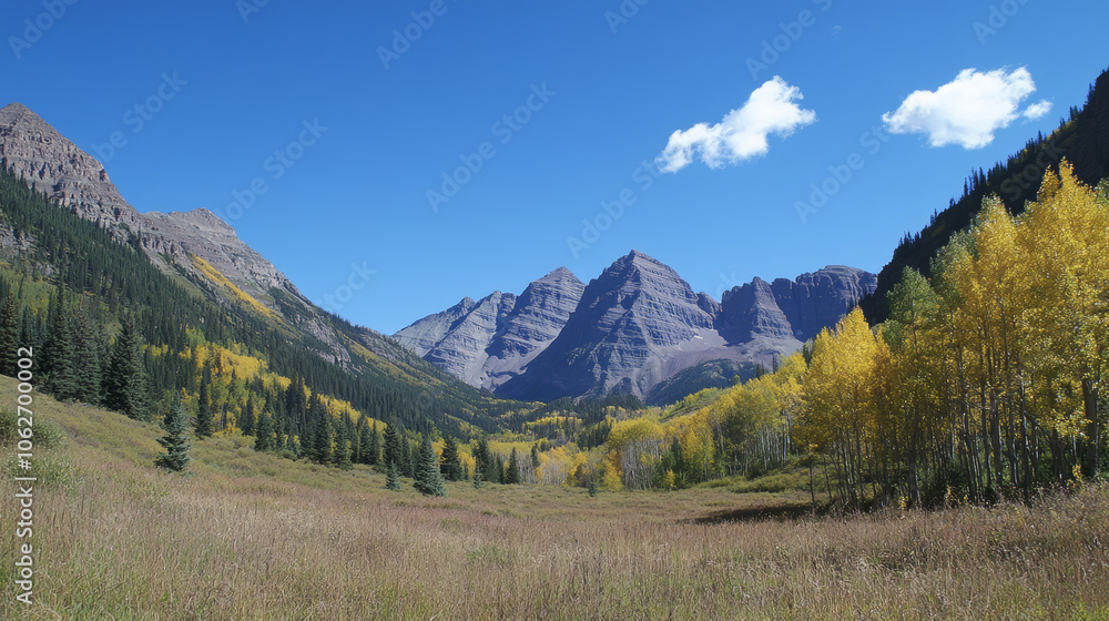 The Maroon Bells are mountains near Aspen, Colorado, and they look stunning in the fall. The Maroon Bells are mountains near Aspen, Colorado, and they look stunning in the fall.
