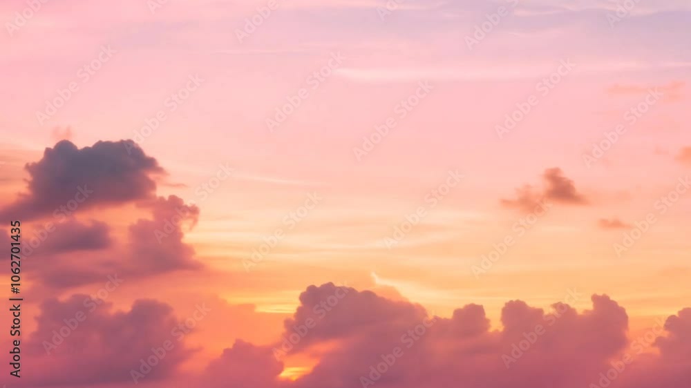 A serene sunset with soft clouds and warm hues creating a tranquil atmosphere. A serene sunset with soft clouds and warm hues creating a tranquil atmosphere.