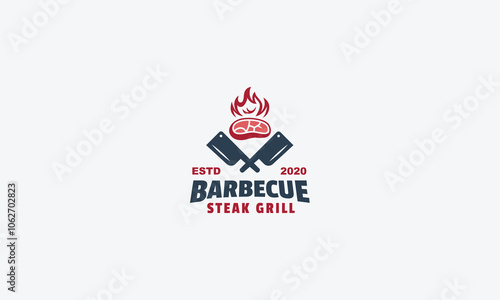 Barbecue logo design vector template