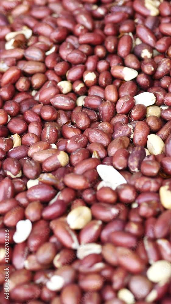 Close-Up View of Raw Shelled Peanuts for Culinary Use Close-Up View of Raw Shelled Peanuts for Culinary Use