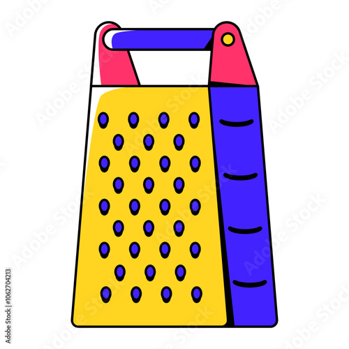 Cheese Grater Illustration