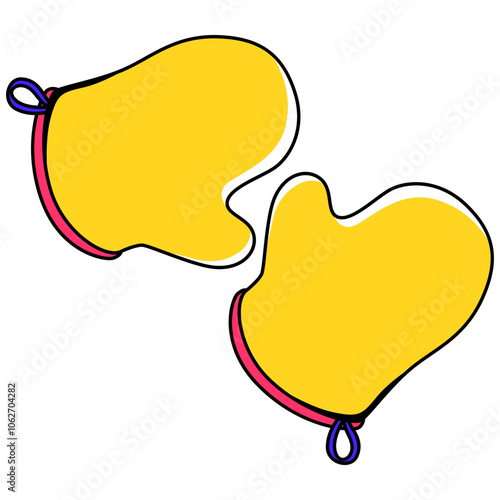 Oven Gloves Illustration