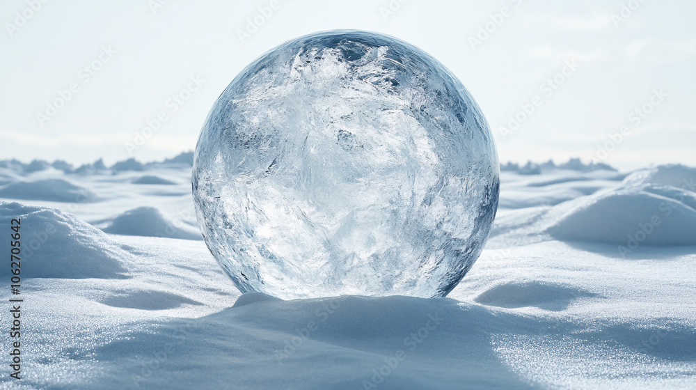 A detailed snowball on a pale surface, ideal for winter-themed designs, holiday cards, and seasonal promotions. Conveys a tranquil, crisp atmosphere. A detailed snowball on a pale surface, ideal for winter-themed designs, holiday cards, and seasonal promotions. Conveys a tranquil, crisp atmosphere.