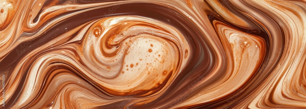 Melted chocolate swirl background Melted chocolate swirl background