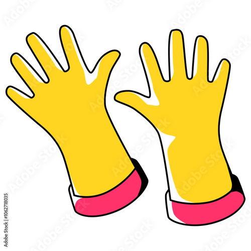 Garden Gloves Illustration