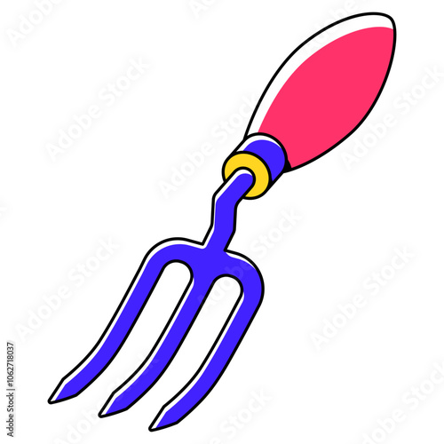 Hand Fork Illustration