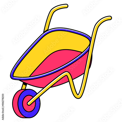 Wheelbarrow Tool Illustration