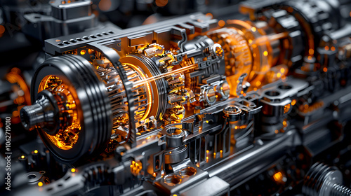 Internal Mechanism of an Automatic Gearbox