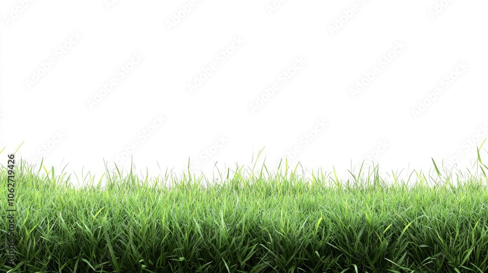 Fresh Green Grass with White Background Fresh Green Grass with White Background