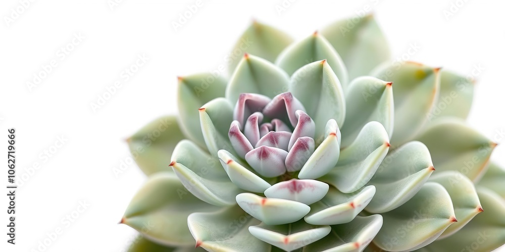 Echeveria succulent with purple and green rosette on a clean white background, nature, purple Echeveria succulent with purple and green rosette on a clean white background, nature, purple