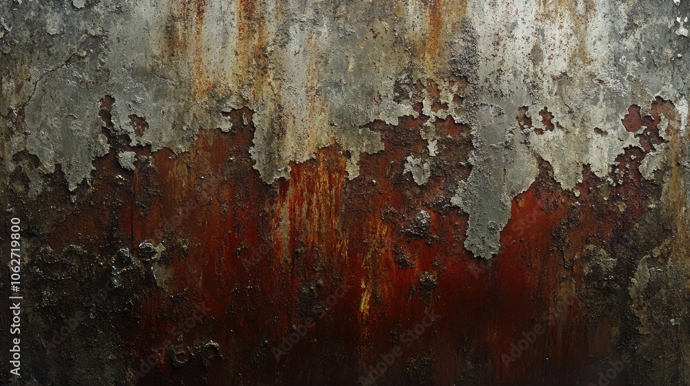 Abstract Textured Surface with Rust and Peeling Paint Abstract Textured Surface with Rust and Peeling Paint