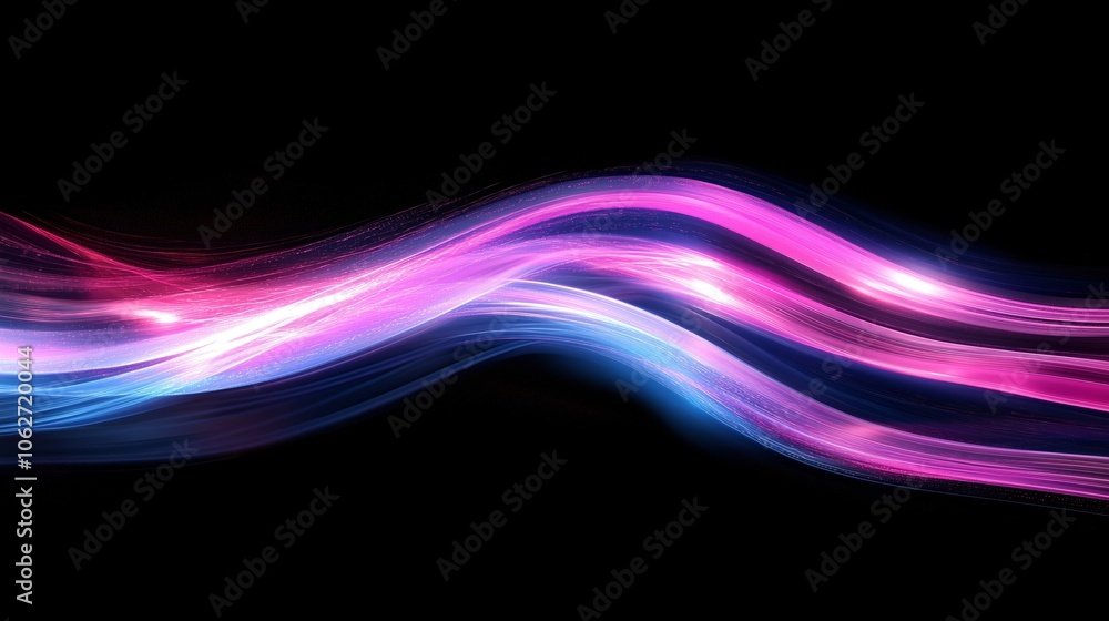 Flowing neon arcs illuminate a seamless network, capturing the essence of data in motion. Flowing neon arcs illuminate a seamless network, capturing the essence of data in motion.