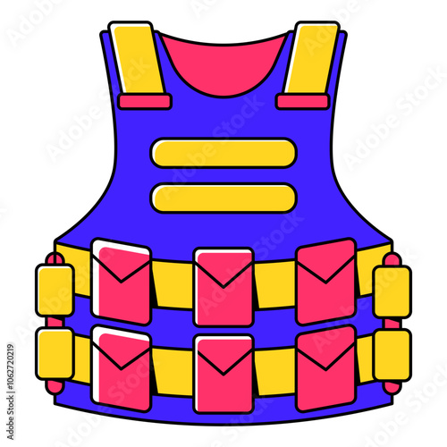 Bulletproof Vest Illustration