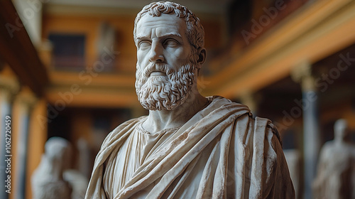 Statue of Epicurus, Ancient Greek Philosophy