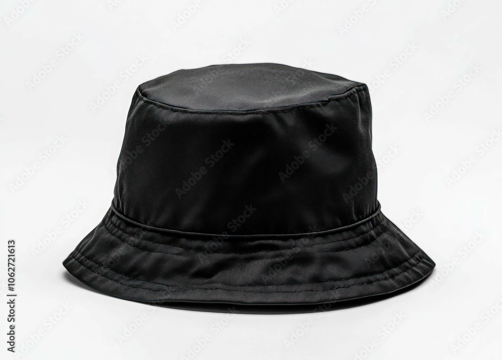 Black bucket hat unisex accessory Black bucket hat unisex accessory