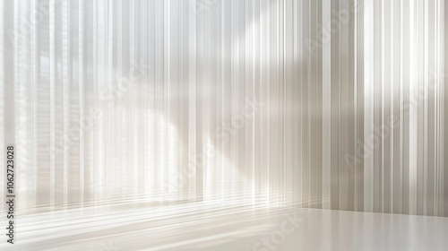 Delicate, translucent glass with gentle reeded patterns, evoking simplicity and sophistication.