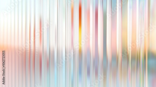 Delicate, translucent glass with gentle reeded patterns, evoking simplicity and sophistication.