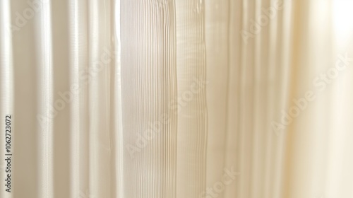 Delicate, translucent glass with gentle reeded patterns, evoking simplicity and sophistication.