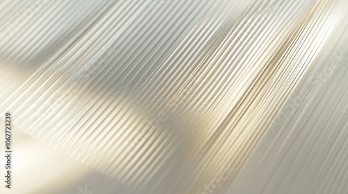 Delicate, translucent glass with gentle reeded patterns, evoking simplicity and sophistication.
