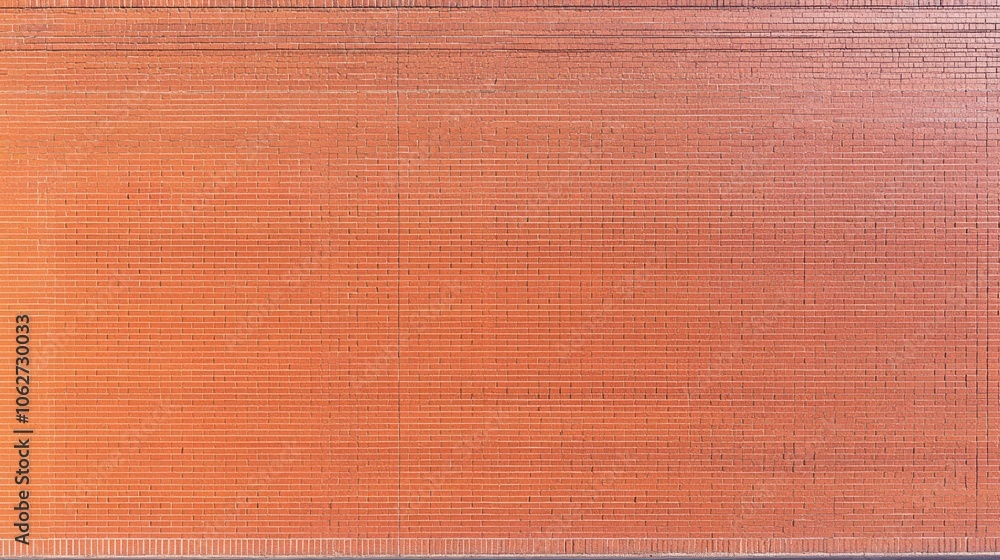 Fototapeta premium Textured Red Brick Wall with Subtle Variations