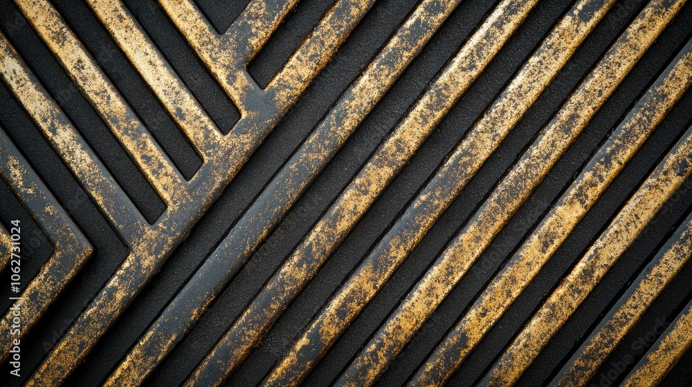 Abstract Metal Pattern with Golden Texture Abstract Metal Pattern with Golden Texture