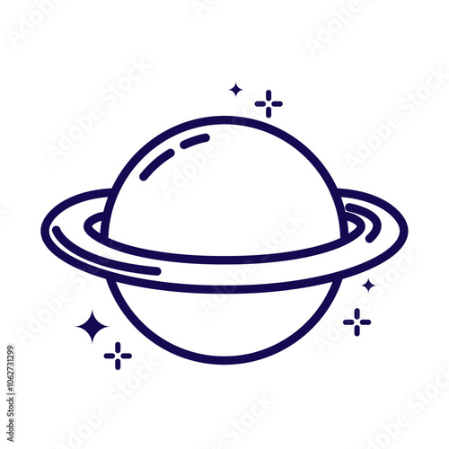 saturn planet minimalist space exploration