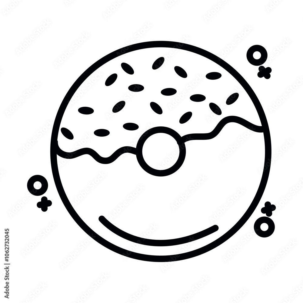 donut minimalist food icon donut minimalist food icon