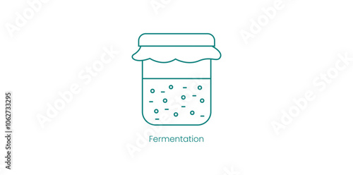 Fermentation Vector Icon for Food Processing and Preservation