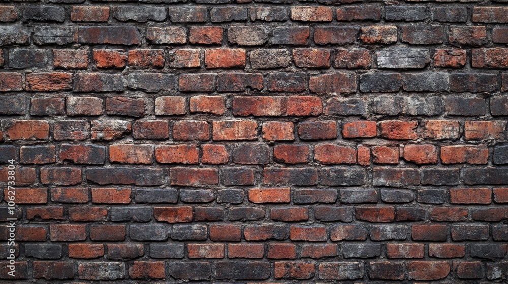 Obraz premium A detailed brick wall texture