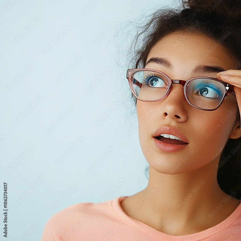 portrait of a woman wearing glasses portrait of a woman wearing glasses