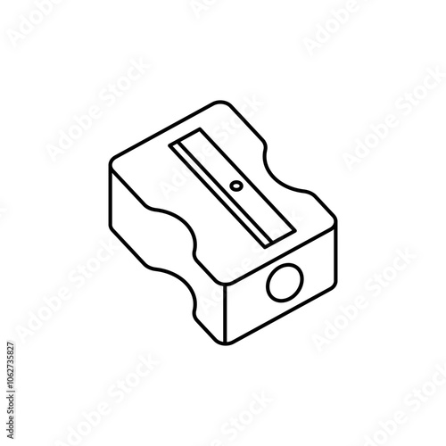 Pencil sharpener outline icon