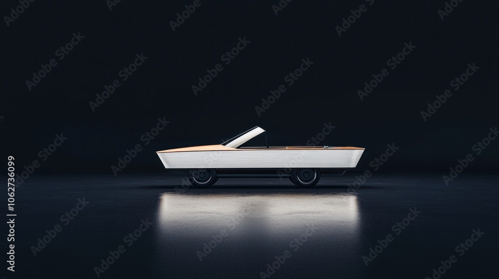 Create a high-detail photo mockup showcasing an innovative vehicle design in hq for visual impact Create a high-detail photo mockup showcasing an innovative vehicle design in hq for visual impact