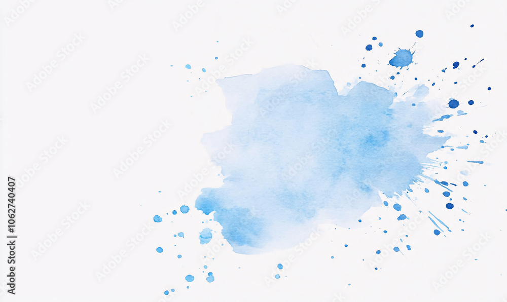 abstract blue watercolor background-generative ai abstract blue watercolor background-generative ai