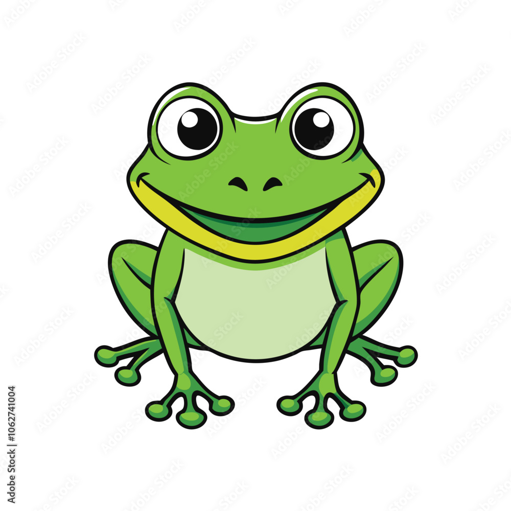 Frog cartoon vector art illustration Frog cartoon vector art illustration