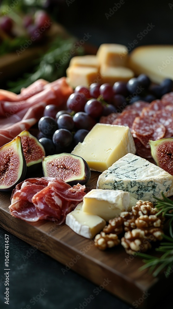 Gourmet Cheese, Salami, Fig, and Walnut Appetizer Platter Gourmet Cheese, Salami, Fig, and Walnut Appetizer Platter