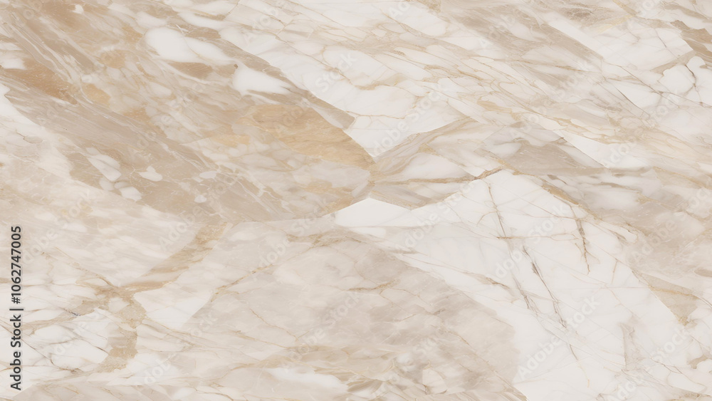 Obraz premium Beige seamless pattern with marbling effect. Elegant White Marble Texture. A high-resolution image of a pristine white marble with subtle veins.
