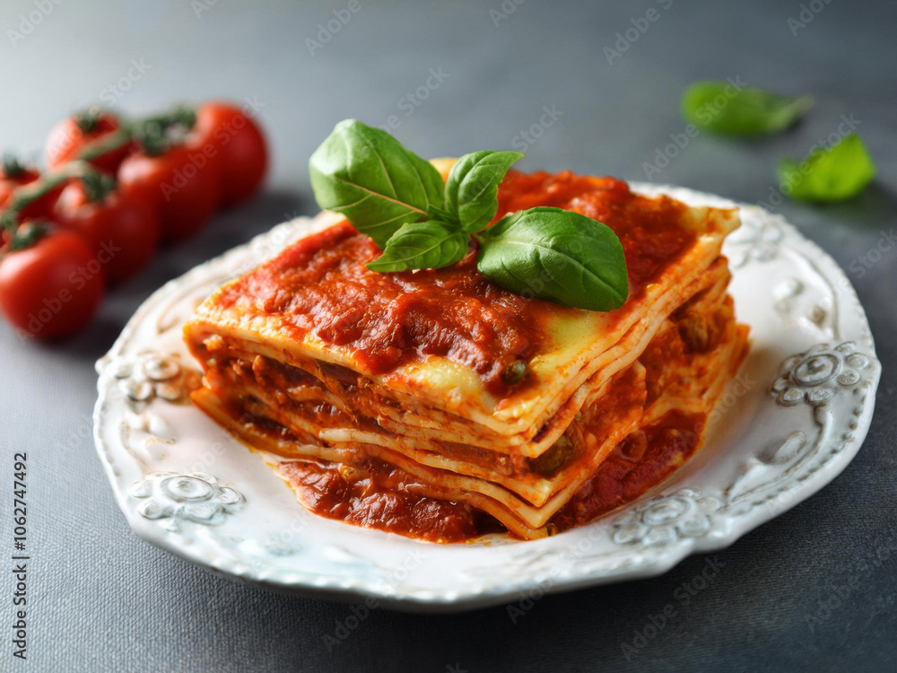 lasagna on a plate lasagna on a plate